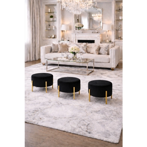 Pufa Okrągłą Noga Złota Matowa  Kolory Rozmiary Fi 35 - 40 - 45 - 50 - 55 - 60 - 65 - 70 - 75 - 80 - 85 - 90 - 95 - 100 cm